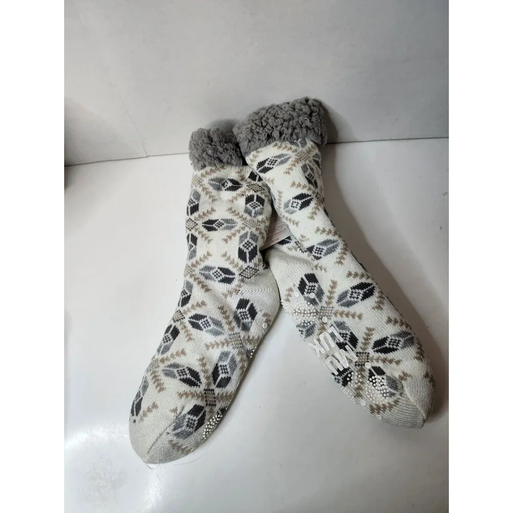 MUK LUKS Original Women’s Slipper Socks L/XL (8-9) NEW WITH TAGS 1E